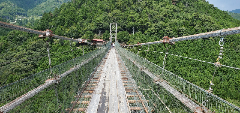 谷瀬の吊り橋