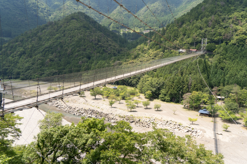 谷瀬（たにぜ）の吊り橋