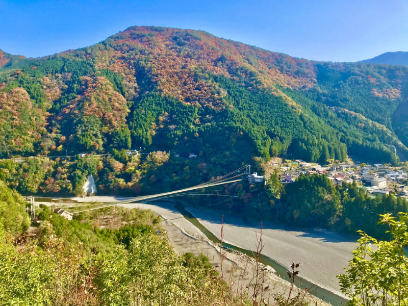 谷瀬の吊り橋