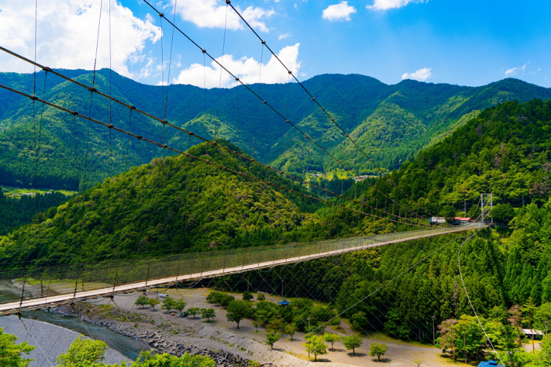 谷瀬の吊り橋